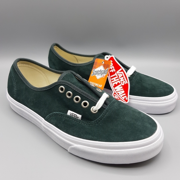 Vans Shoes - NEW Vans Authentic Pig Suede Darkest Spruce Green